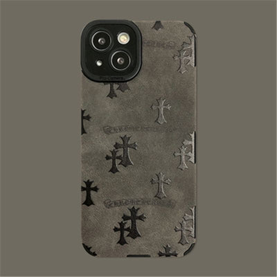 suede leather cross